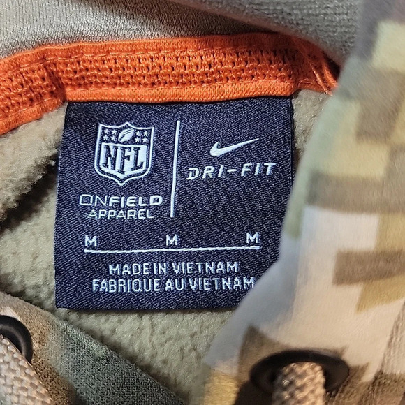 NIKE ATLANTA FALCONS On Field Dri Fit Army Camouflage Salute The Troops Hoodie M - Picture 11 of 12